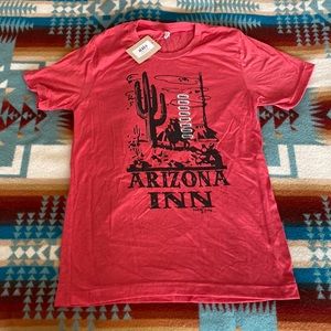 NWT “Arizona Inn” Unisex Fit Graphic T-Shirt, with Cowboys and Cactus